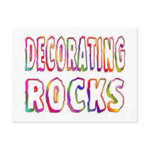 Decorating Rocks postcards