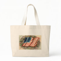Decoration Day American Flag 1910 Canvas Bag