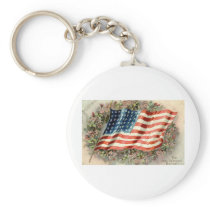 Decoration Day American Flag 1910 Key Chains