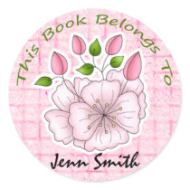 Decorative 15 Name Bookplate Label stickers by BedazzledByZazzle Decorative 15 Name Bookplate Label stickers