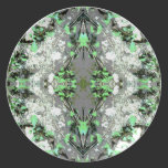 Decorative Abstract in Gray and Green. plates