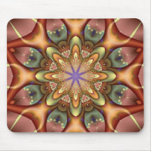 Decorative abstract kaleidoscope mousepad