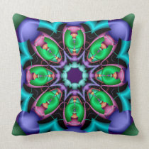 Decorative abstract pillow wth Kaleidoscope design