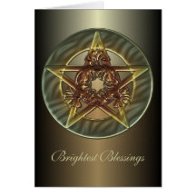 Decorative Autumn Shades Pentacle Cards