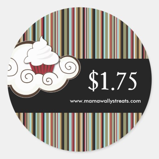 Decorative Bakery Price Tag Stickers Zazzle