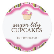 Decorative Bakery Stickers : Sugar Lily