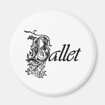 Decorative Ballet Gift for Dancers Refrigerator Magnets