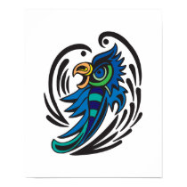 Decorative Bird Tattoo Design posters