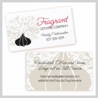 decorative black garlic cooking catering busine... profilecard