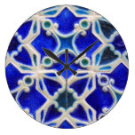 Decorative Blue Tile wall clocks