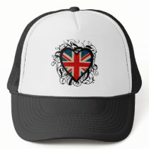 Decorative British Heart Trucker Hat