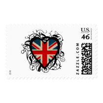 Decorative British Heart Stamp