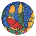 Decorative Christmas Plate Colorful Holy Family Decorative Christmas Plate Colorful Holy Family