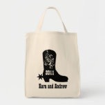 Decorative Cowboy Boot Tote Bag