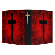 DECORATIVE CROSS BINDER binder