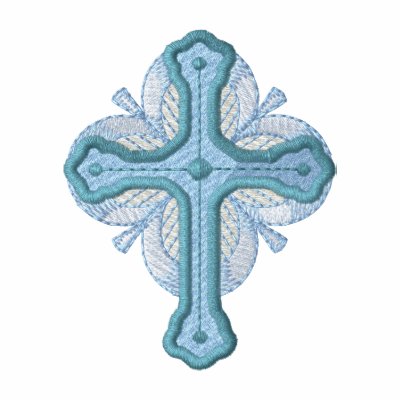 Decorative Cross Embroidered Track Jacket Decorative Cross Embroidered Track Jacket