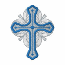 Decorative Cross embroidered shirts