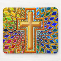 DECORATIVE CROSS MOUSE PADS
