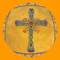 Decorative Cross Red Yellow Purple stickers