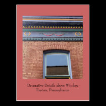 Decorative Details above Window postcards