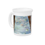 Decorative Embossed wallpaper Beverage Pitcher