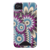 Decorative Fantasy Daisies iPhone 4 case