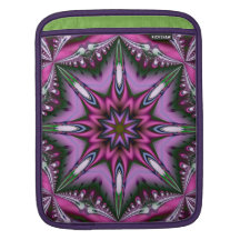 Decorative Fantasy Kaleidoscope Star iPad sleeve
