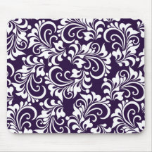 decorative floral background mouse pads