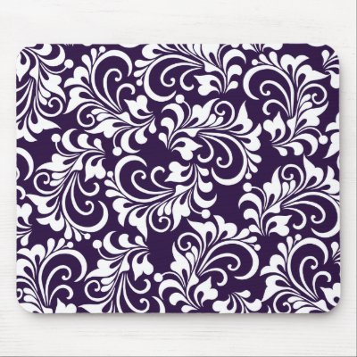 decorative floral background mouse pads by VioDeSign