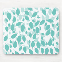 Decorative Floral Leaf Mousepad