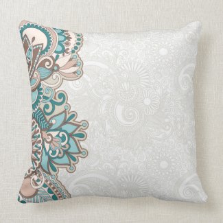 decorative floral pillow