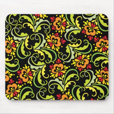 decorative flowers mouse mats by VioDeSign
