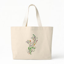 decorative flowers (Vintage) Tote Bags