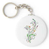 decorative flowers (Vintage) Keychains