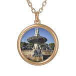 Decorative fountain with statues custom necklace
