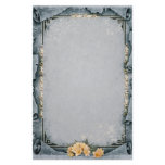 Decorative Gray Custom Stationery