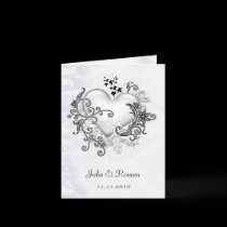 Decorative Heart (customizable) Wedding cards