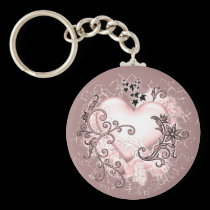 Decorative Heart keychains