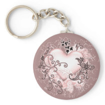 Decorative Heart Keychains