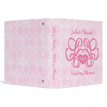 Decorative Heart Personalized Wedding Planner binders