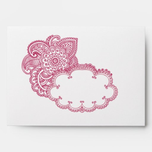 Decorative Henna Indian Hindu Wedding Envelopes Zazzle