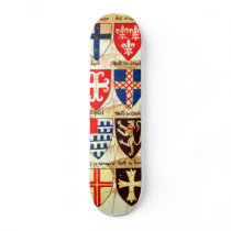 Decorative Heraldry Pattern Skate Decks