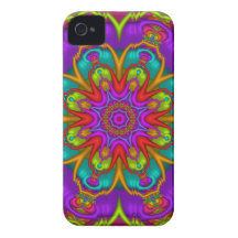 Decorative kaleidoscope iPhone 4 case