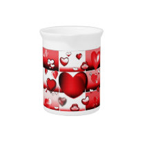 Decorative Love Hearts Drink Pitchers