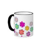 Decorative Multicolored Flowers mugs