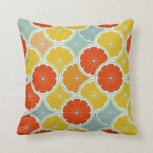 orange slice pillow