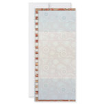 Decorative paisley designs wedding gift full color rack card