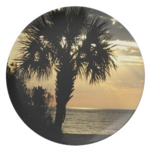 Decorative Palm Tree Plate Zazzle