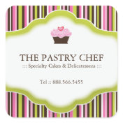 Decorative Pastry Chef Stickers