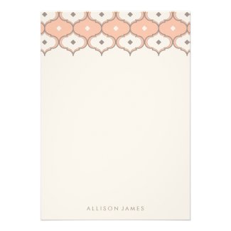 Decorative pattern note cards